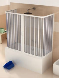 Box vasca Venusia - 3 lati, apertura centrale (doppia anta) - Misura: 70x170x70 x h150