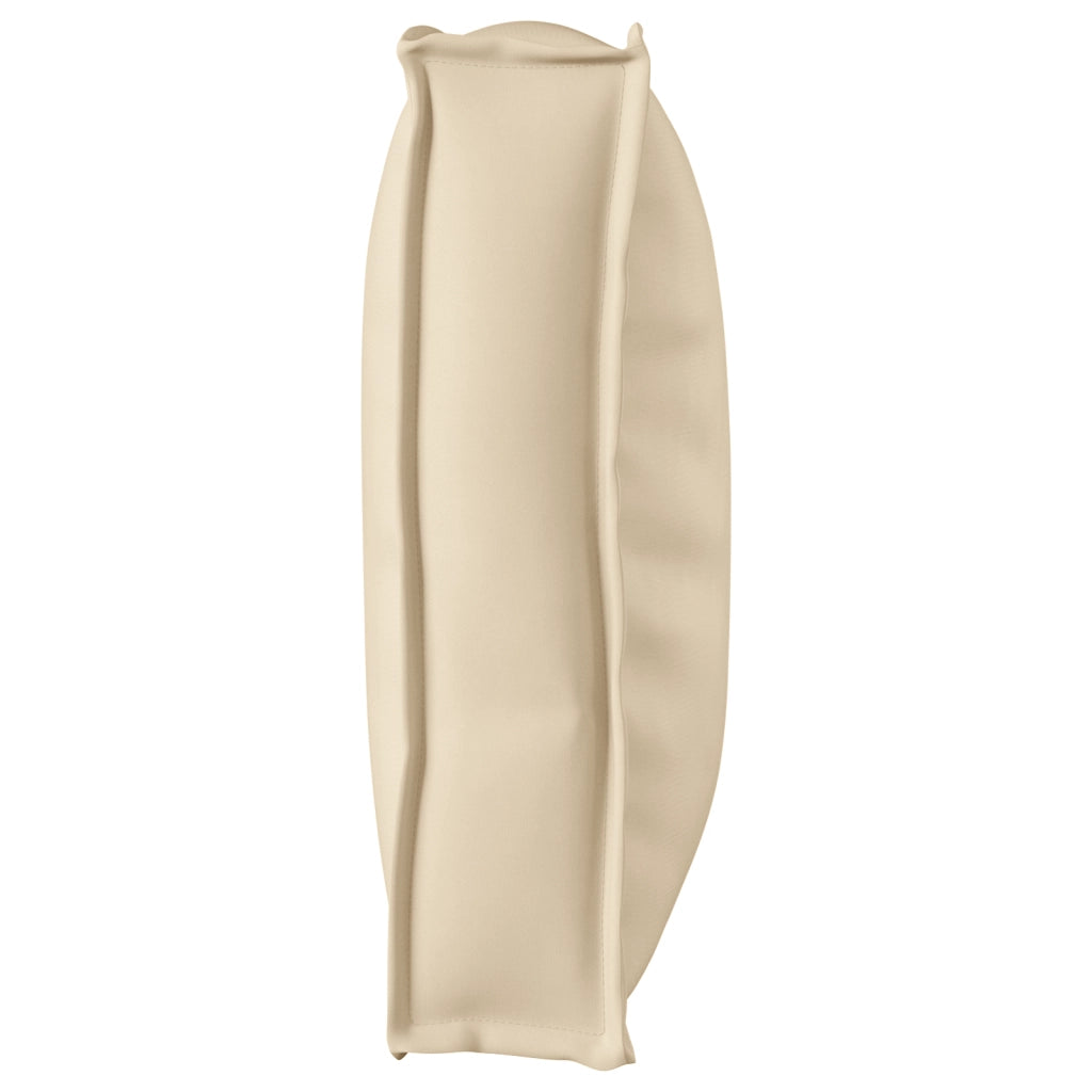 Cuscino per pallet per seduta/schienale beige 120x60x12 cm in tessuto Oxford