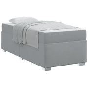 Letto singolo | Letto per adulti | Struttura del letto Grigio chiaro 90 x 190 cm Tessuto