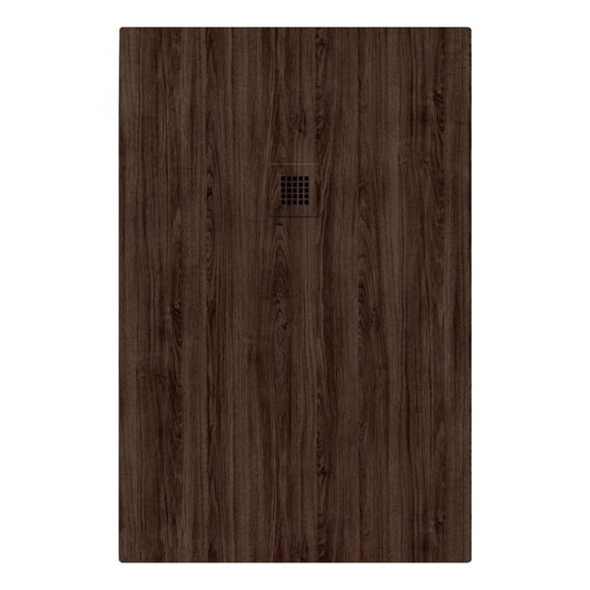 Piatto doccia in pietra SOLIDSTONE alto 2.8cm - NOCE SCURO - Misura: 70x100 x 2,8h