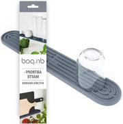Afdruiprek siliconizzato per cucina - piccolo piatto sottile risparmia spazio - afdruiprek a prova di calore afdruipmat - organizzatore accessori cucina afdruiprek con contenitore per residui pieghevole