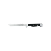 Güde 1703-13 Alpha Coltello da Disosso Flessibile Lama 13 cm in Acciaio al Cromo-Vanadio-Molibdeno Manico in Hostaform colore Nero