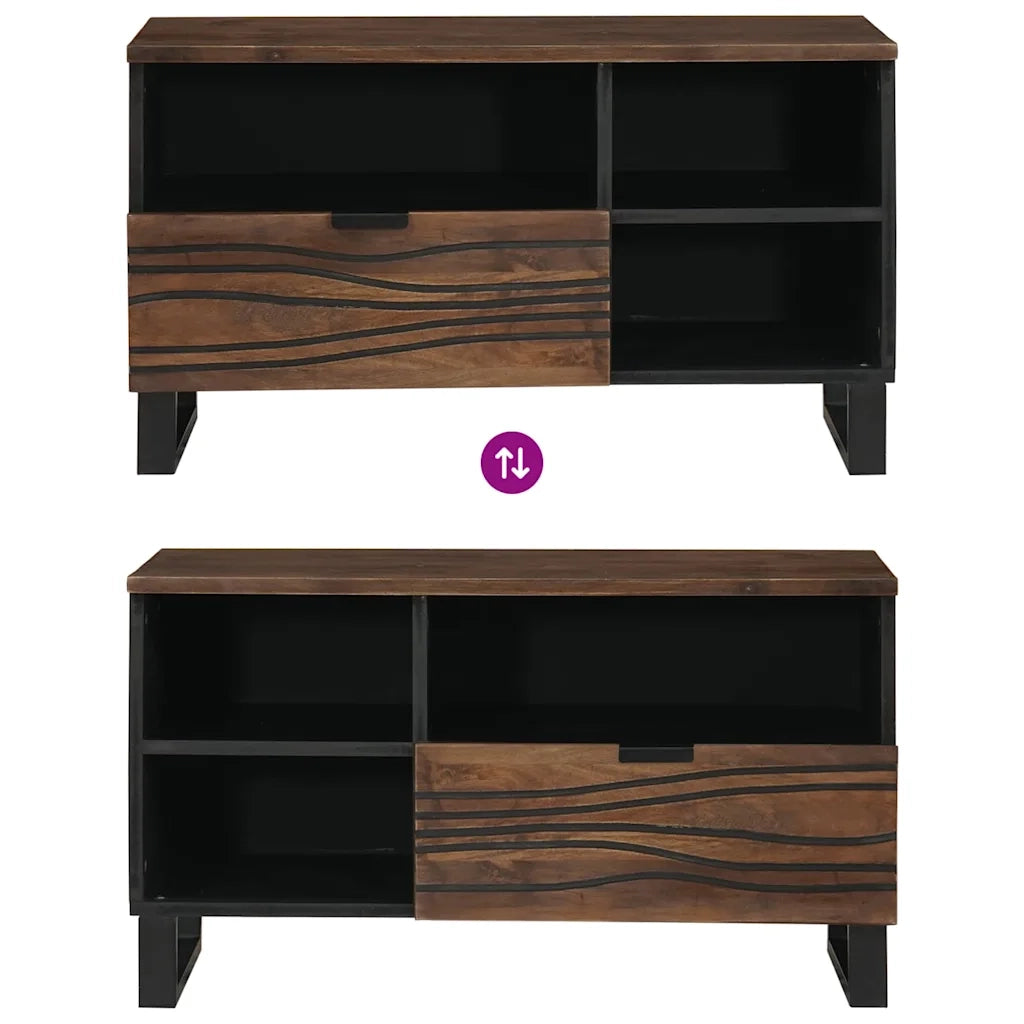 Unità TV con cassetto Noce 80 x 33 x 46 cm Legno multistrato 4018025