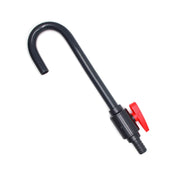 Aquariumline PVC Tubo curvo di mandata Ø20mm con rubinetto e portagomma 16/22