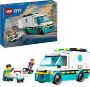 LEGO City Ambulanza di Emergenza Giocattolo con 2 Minifigure - Eta 5+