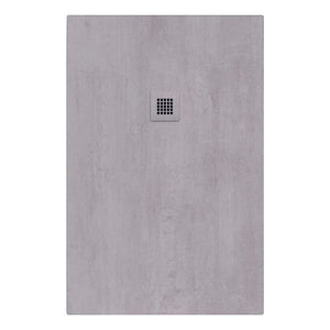 Piatto doccia in pietra SOLIDSTONE alto 2.8cm - MICROCEMENTO - Misura: 80x100 x 2,8h