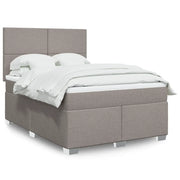 Giroletto a Molle con Materasso Tortora 140x190 cm in Tessuto 3290480