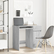 Scrivania Grigio Sonoma 86x49x76 cm in Legno Multistrato 861828