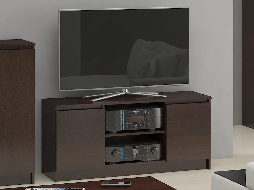 Mobile TV AKORD Wengé 120 cm 2 ante 120x40x55 cm