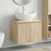Set di mobili per il bagno Rovere Sonoma Legno ingegnerizzato 3404342