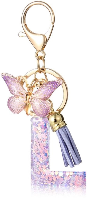 Sleutelhanger con Farfalla 
Sleutelhanger con Pennello 
Sleutelhanger per Ragazze/Donne 
Sleutelhanger in Kunsthar 
Duraturo e Luccicante 
Accessorio per Borsa Perfetto 
Accessorio per Borsa