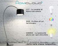 Homcloud EE-11WE27 domotica Lampadina Wi-FI RGB+CCT E27 dimmerabile