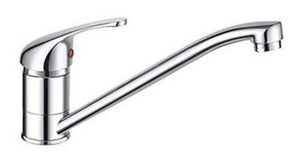 Miscelatore Cucina In Ottone Cromato Pesante Completo