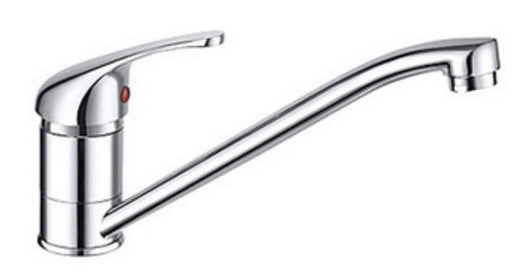 Miscelatore Cucina In Ottone Cromato Pesante Completo