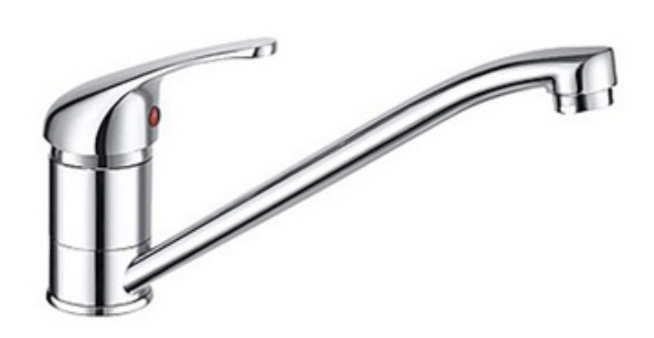 Miscelatore Cucina In Ottone Cromato Pesante Completo