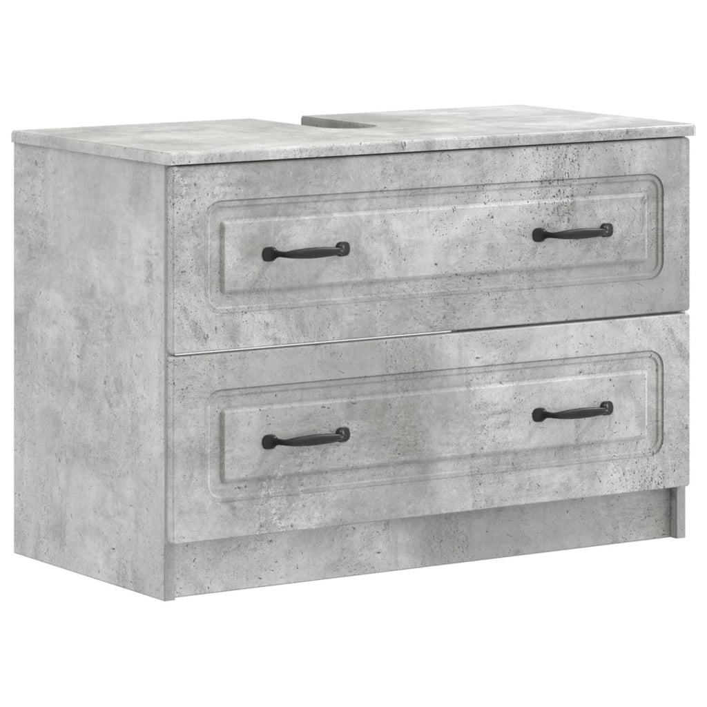 Set di armadietti da bagno in 3 pezzi UTRECHT Grigio Cemento 3417813