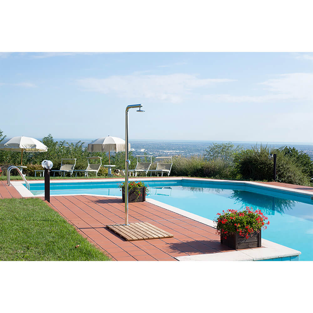 Doccia da Giardino Miscelatore ATI Docce Stilo-M Inox Anodizzato