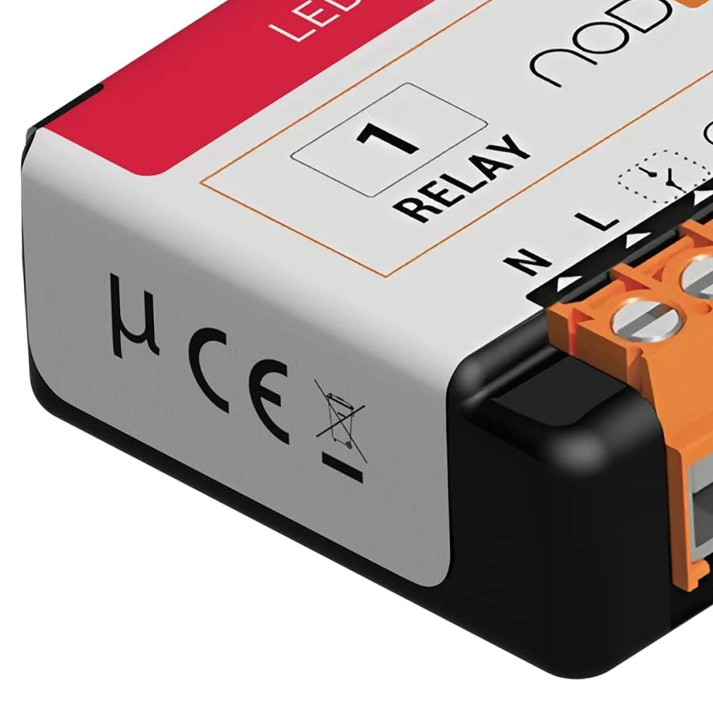 Modulo Relè Smart Zigbee per automazione elettrica Bianco NODON