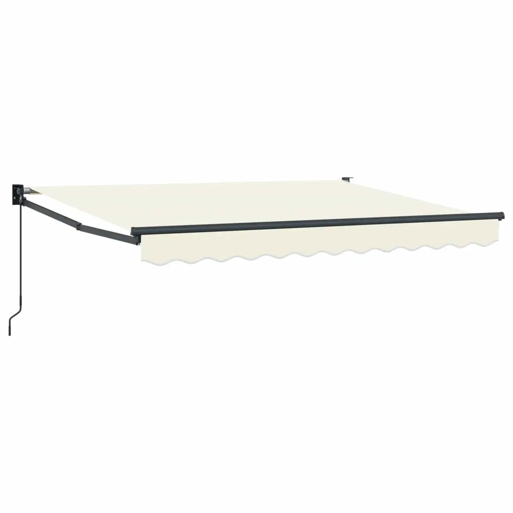 Tenda retrattile-Tenda parasole per balcone Crema 3 x 2 m 100% Poliestere e Alluminio 742608