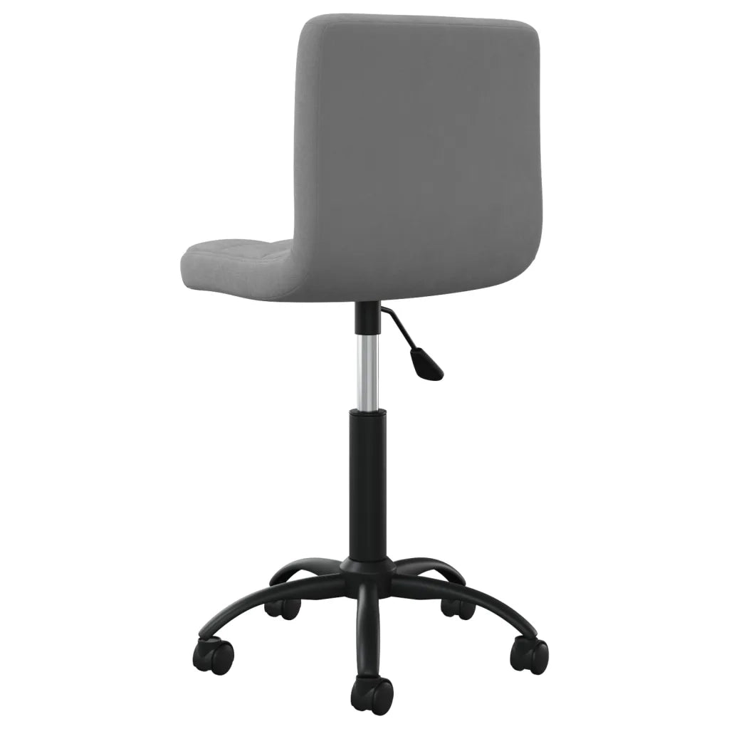 Sedia da Ufficio Girevole Grigio Scuro in Velluto cod mxl 23866