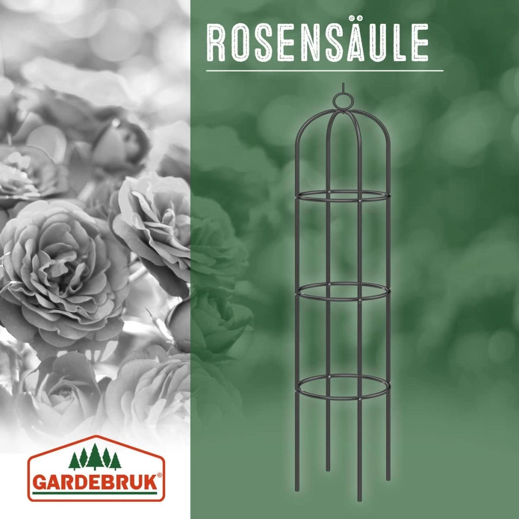 4x Obelisco per Rose Piante Rampicanti 200 x 40cm in Metallo Resistente Traliccio per Rose Pergolato per Eventi