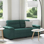 Divano a 2 Posti Verde Scuro 180x81x84 cm in Tessuto 4105312
