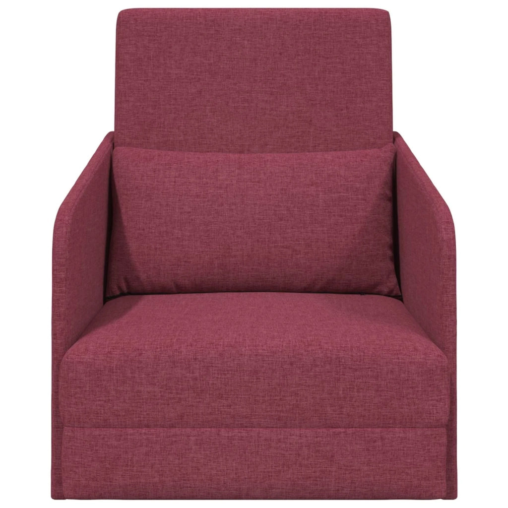 Divano letto Rosso Vino 65 x 80 x 83 cm Tessuto 4106640