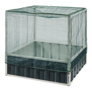 Fioriera rialzata 90 x 90 x 88 cm verde antracite 03_0009502