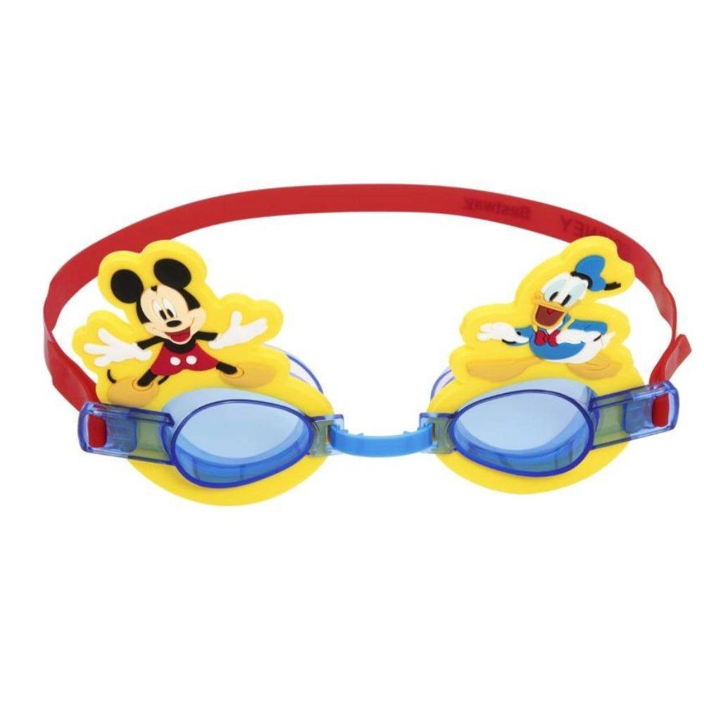 Trade Shop - Occhialini Disney Topolino E Paperino Per Bambini Nuoto Piscina Mare Estate -