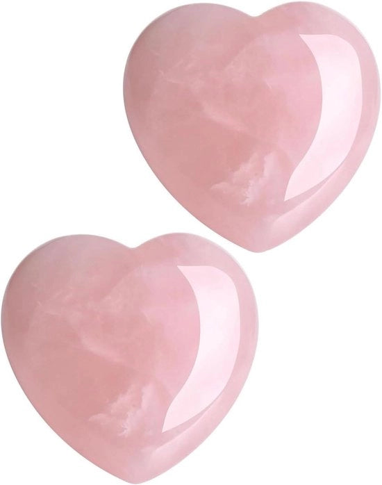 Due cristalli di quarzo rosa premium per energia curativa - regalo per San Valentino - pietra naturale per Reiki