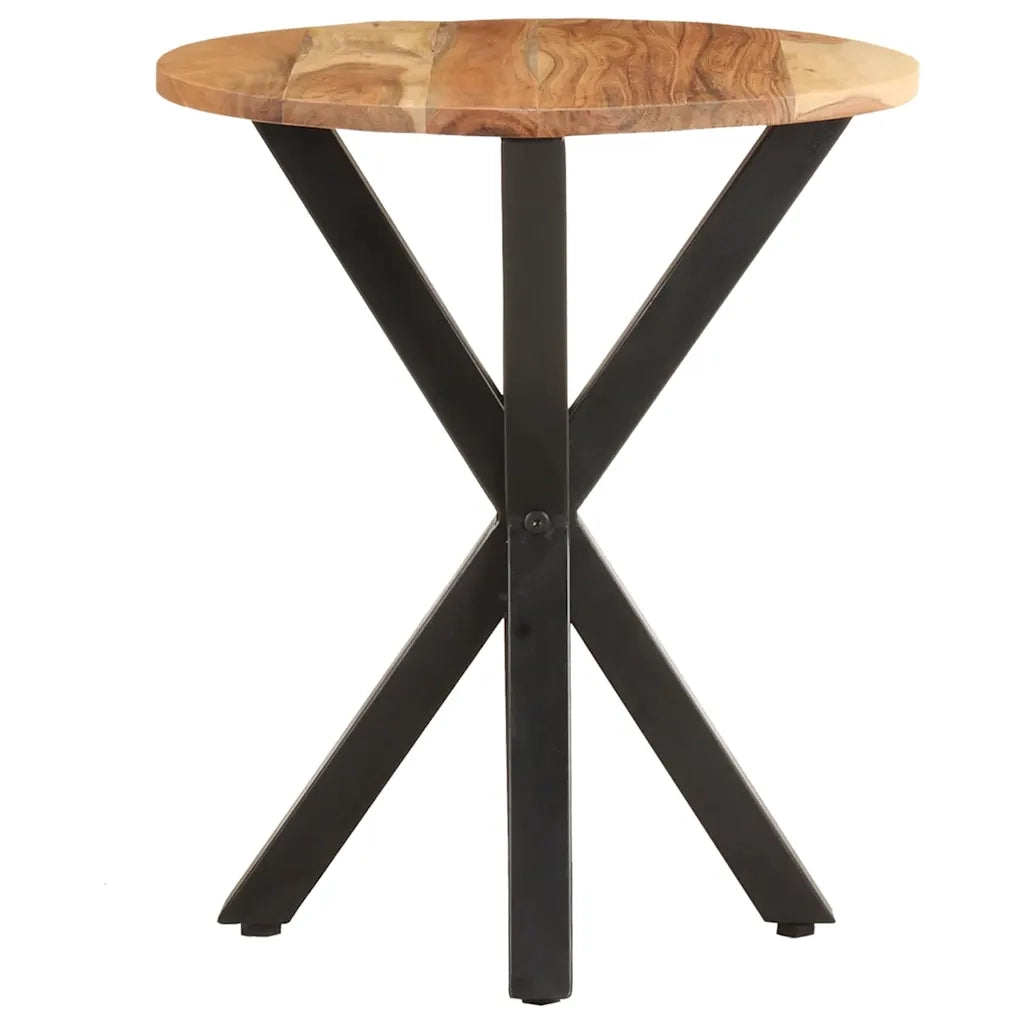 Tavolino di Servizio 48x48x56cm in Legno Massello di Acacia 320657