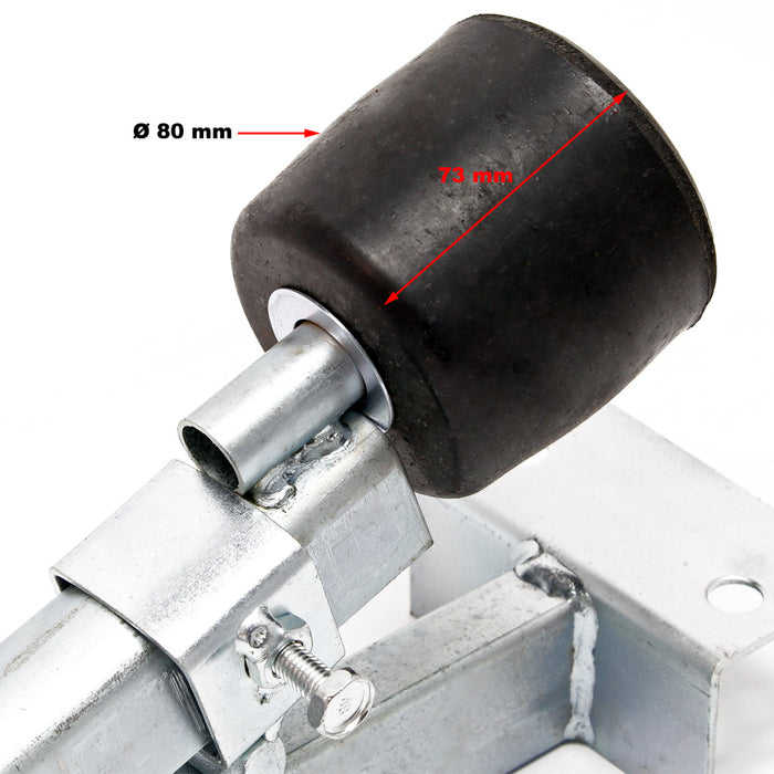 Rulli carrello barca Staffa di supporto 80 cm max 500 kg per alaggio imbarcazioni