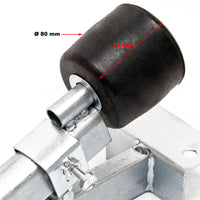 Rulli carrello barca Staffa di supporto 80 cm max 500 kg per alaggio imbarcazioni