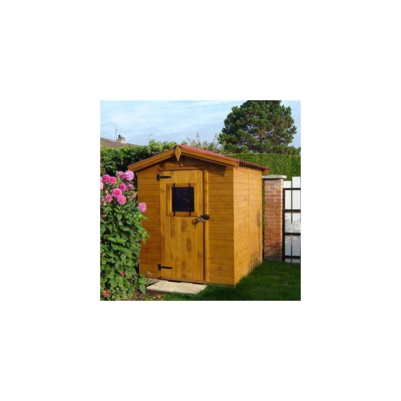 Casetta in legno da giardino con lucernario – 160x160 cm – pannelli 16 mm, tetto bitumato e pavimento – ED1616.01 Foresta