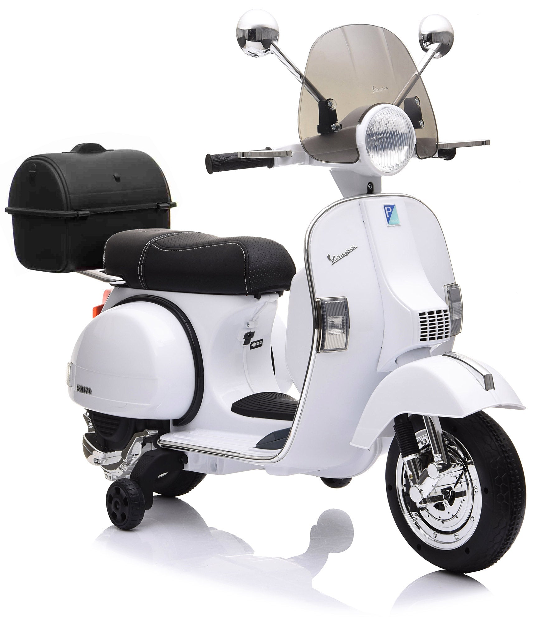 Piaggio Vespa PX150 Full Elettrica 12V per Bambini Bianca