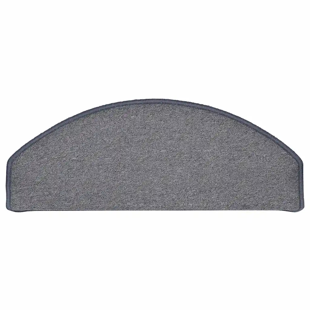 Tappetini per Scale 30 pz Grigio Chiaro e Blu 65x24x4 cm