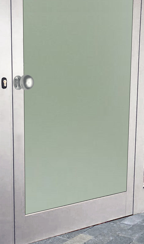 Maniglia su rosetta tonda SAGUATTI  241/50AQ in alluminio argento lucido