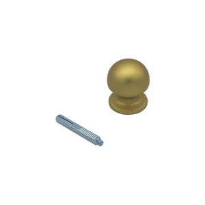 Maniglia su rosetta tonda SAGUATTI  241/50FQ in alluminio oro satinato