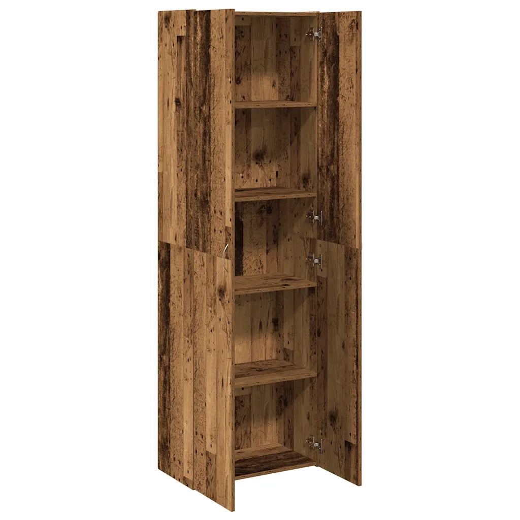 Credenza-Buffet-Armadio da cucina Legno Antico 60x32x190 cm in Truciolato