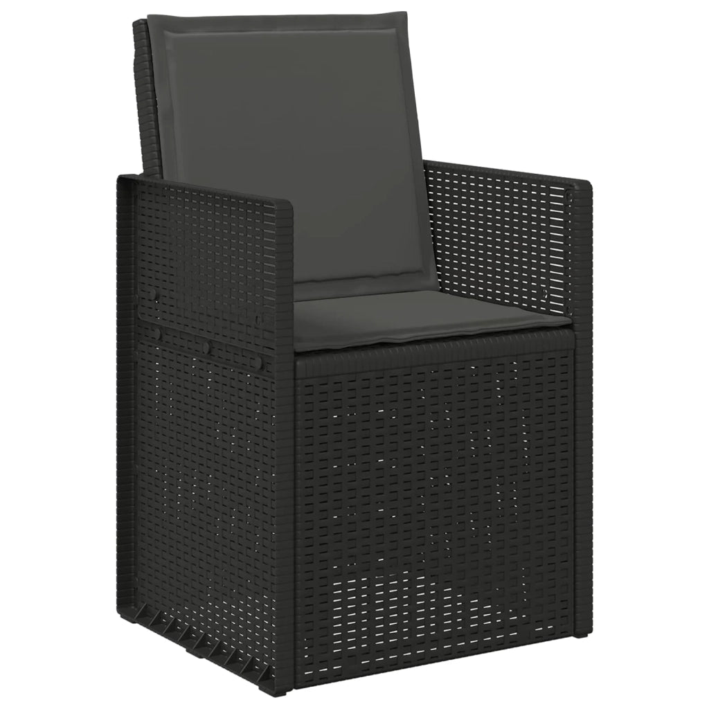 Cuscini per Seduta e Schienale 2 pz | Cuscini per sedie Antracite 47 x 45 x 2 cm