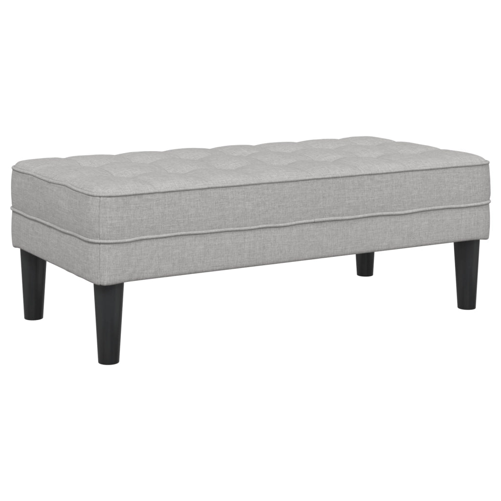 Panca  Grigio Nuvola 113x57x39 cm Tessuto