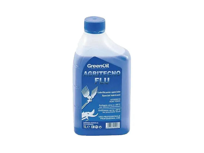 Lubrificante speciale per attrezzatura pneumatica GreenOil Agritecno Flu 1Lt