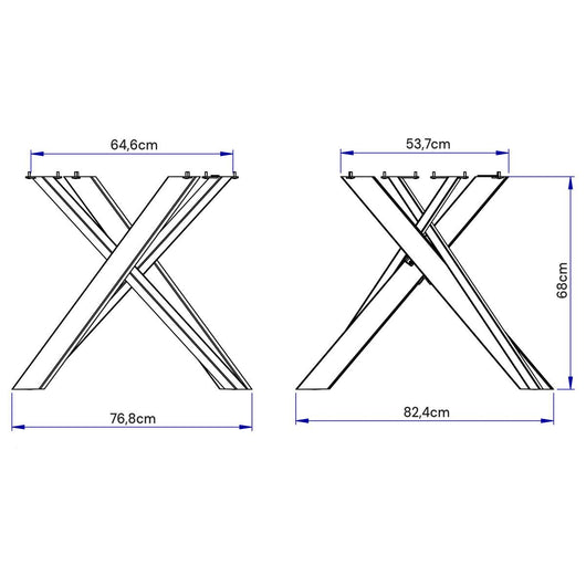 Tavolo allungabile 90x90/194 cm Clerko tortora gambe bianche