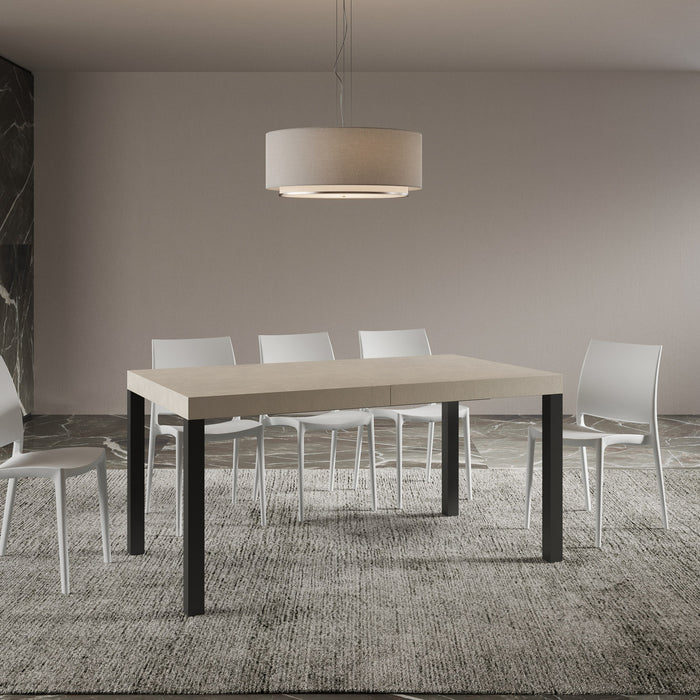 Tavolo allungabile 80x160/244 cm Every cashmere telaio Antracite