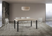 Tavolo allungabile 80x160/244 cm Every cashmere telaio Antracite