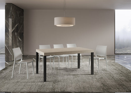 Tavolo allungabile 80x160/244 cm Every cashmere telaio Antracite