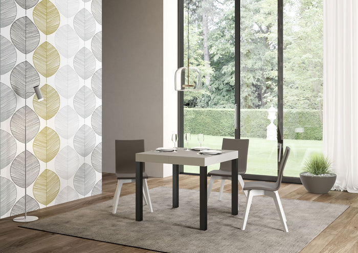 Tavolo allungabile 90x90/246 cm Every cashmere gambe antracite