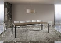 Tavolo allungabile 90x160/264 cm Every tortora gambe antracite