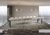 Tavolo allungabile 90x160/420 cm Every cashmere gambe antracite