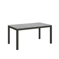 Tavolo allungabile 90x160/264 cm Every Evolution Cemento telaio Antracite